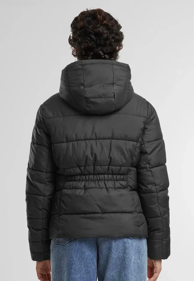 Urban Classics - Ladies Short Puffer With Hood Black - Jacket