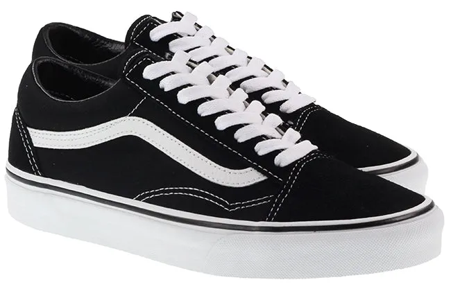 Vans Trainers Womens Old Skool Black White Canvas