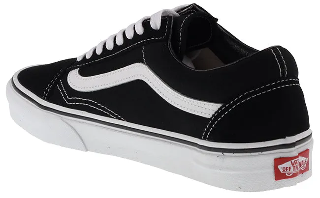 Vans Trainers Womens Old Skool Black White Canvas