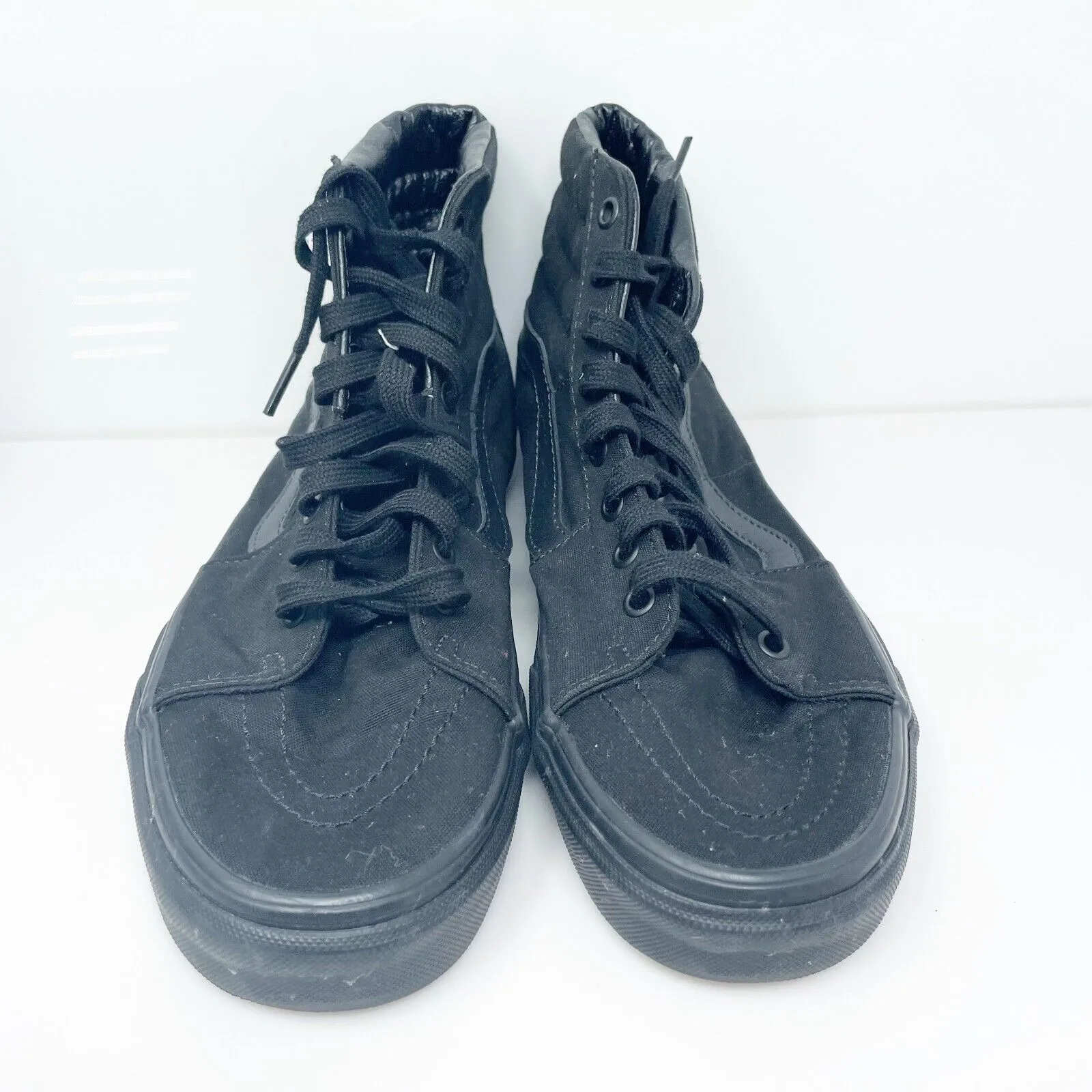 Vans Unisex Sk8 Hi 721565 Black Casual Shoes Sneakers Size M 9.5 W 11