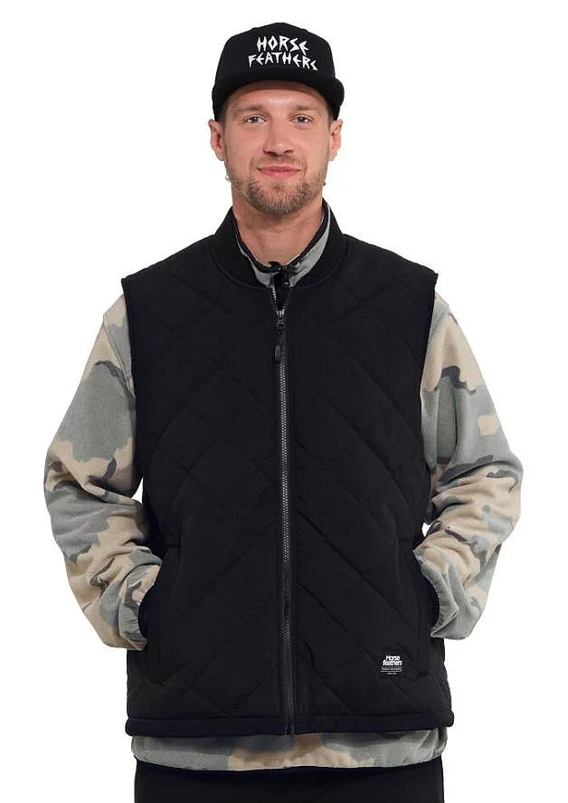 vest Horsefeathers Rogue - Black - men´s