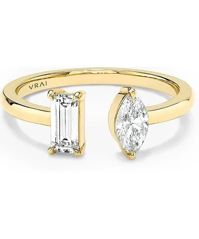 Vrai Pear Tennis Necklace in 14K White Gold