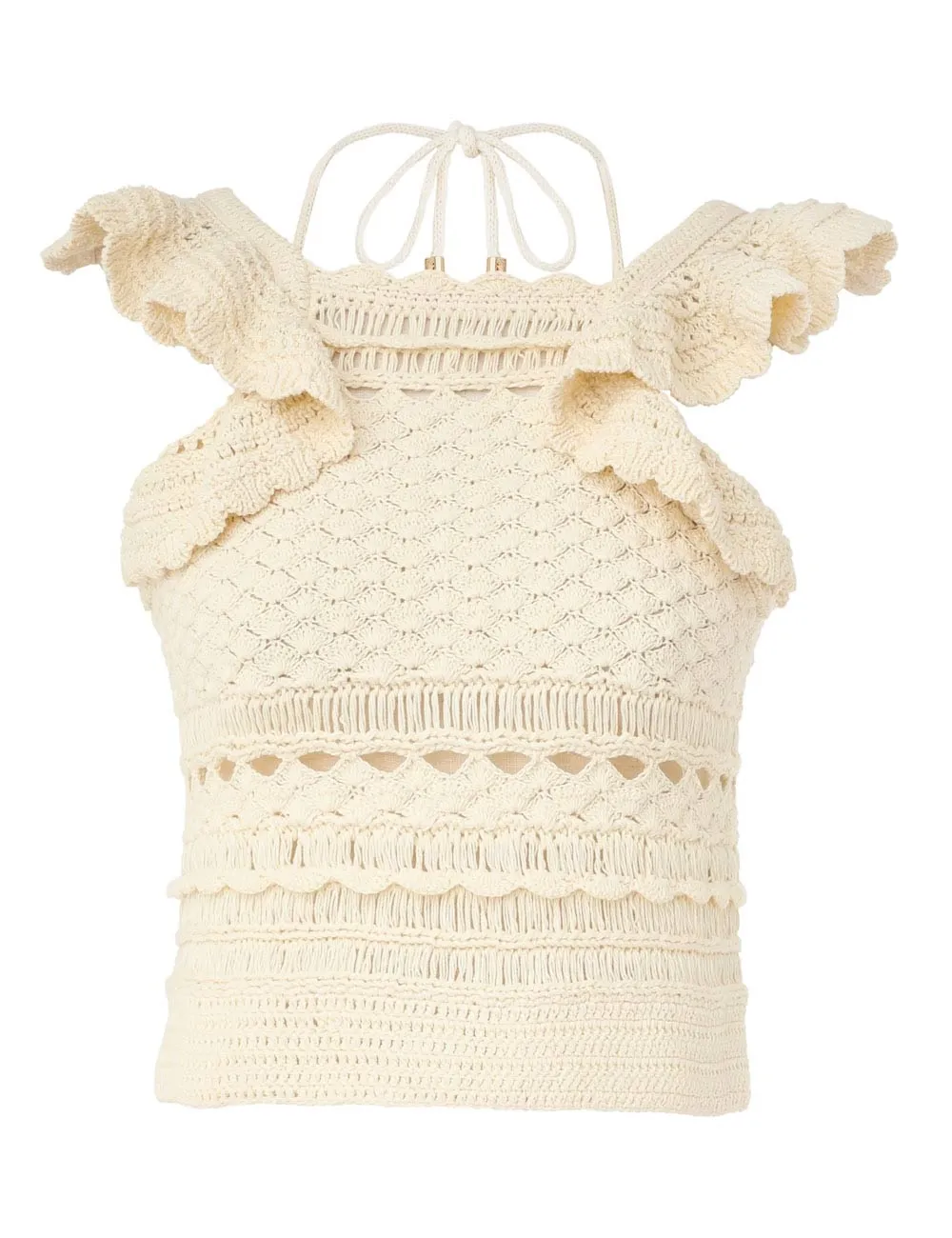 --Waverly Crochet Halter Tank-