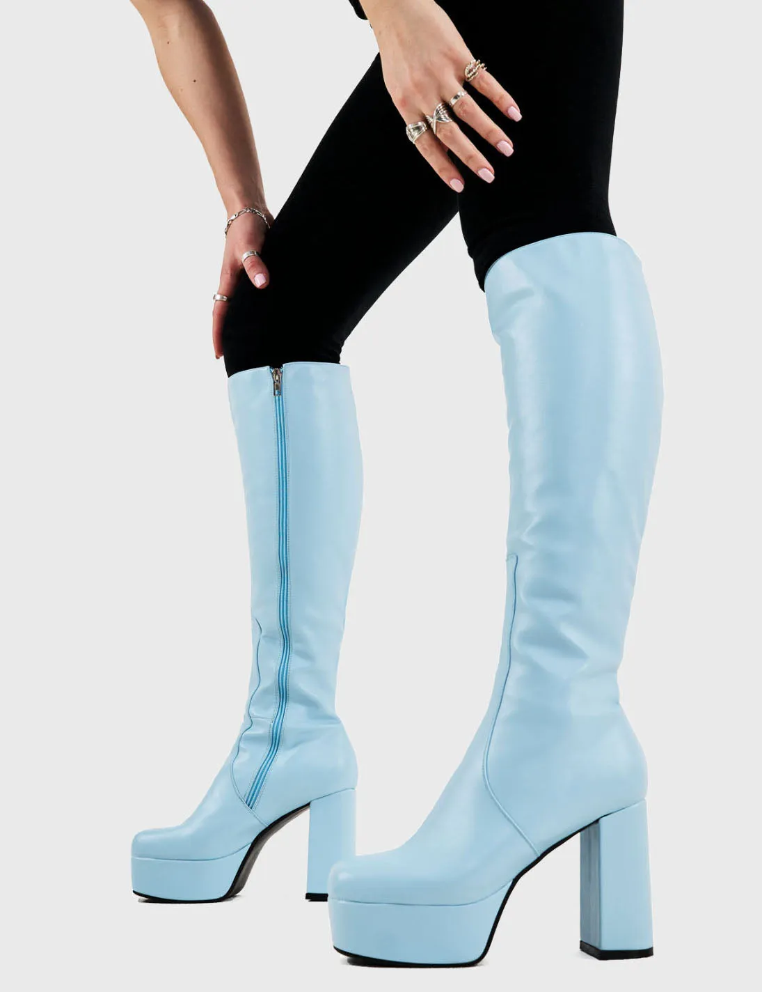 Whatta Showdown Platform Knee High Boots