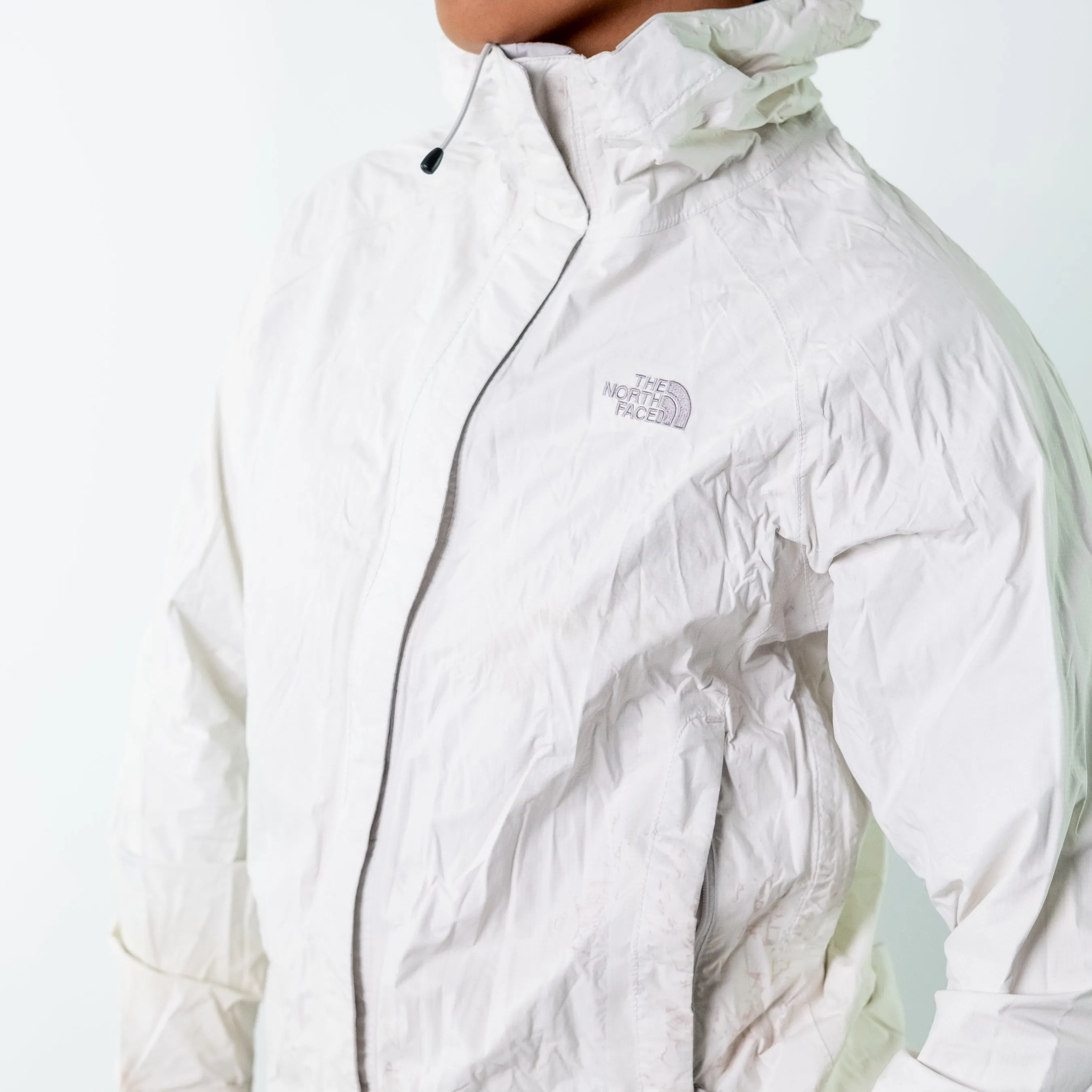 White 90s The North Face Light Rain Jacket (M)