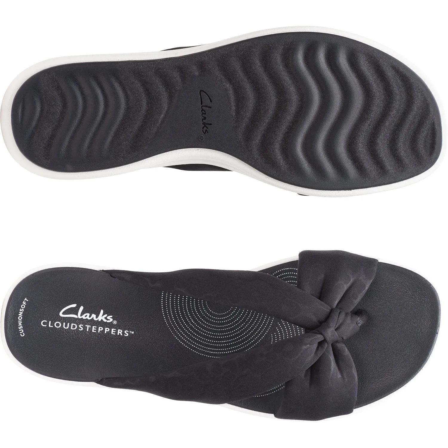 Women's Clarks Cloudsteppers Drift Ave Black Fabric