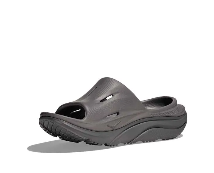 Womens Hoka Ora Slide 3 in Grey/Grey