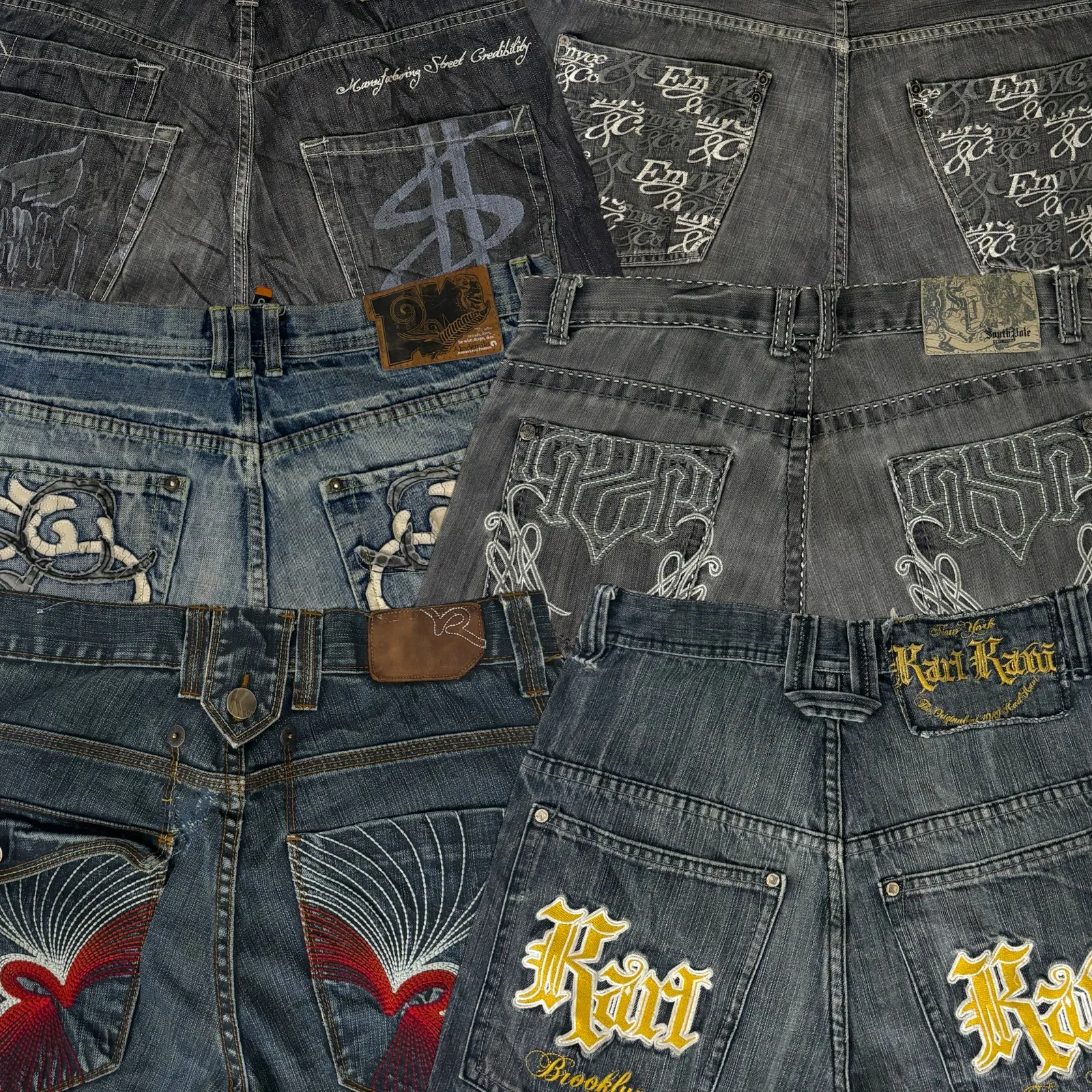 Y2k Baggy Hip Hop Jeans 20 Pcs (A93)